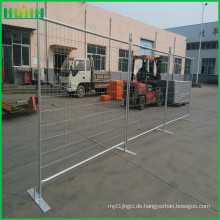 Tragbare und abreibbare Metallbasis Baustelle vorübergehender Zaun